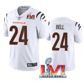 Tröjor Cincinnati Bengals Vonn Bell 24 Vit 2022 Super Bowl LVI Vapor Limited - Män